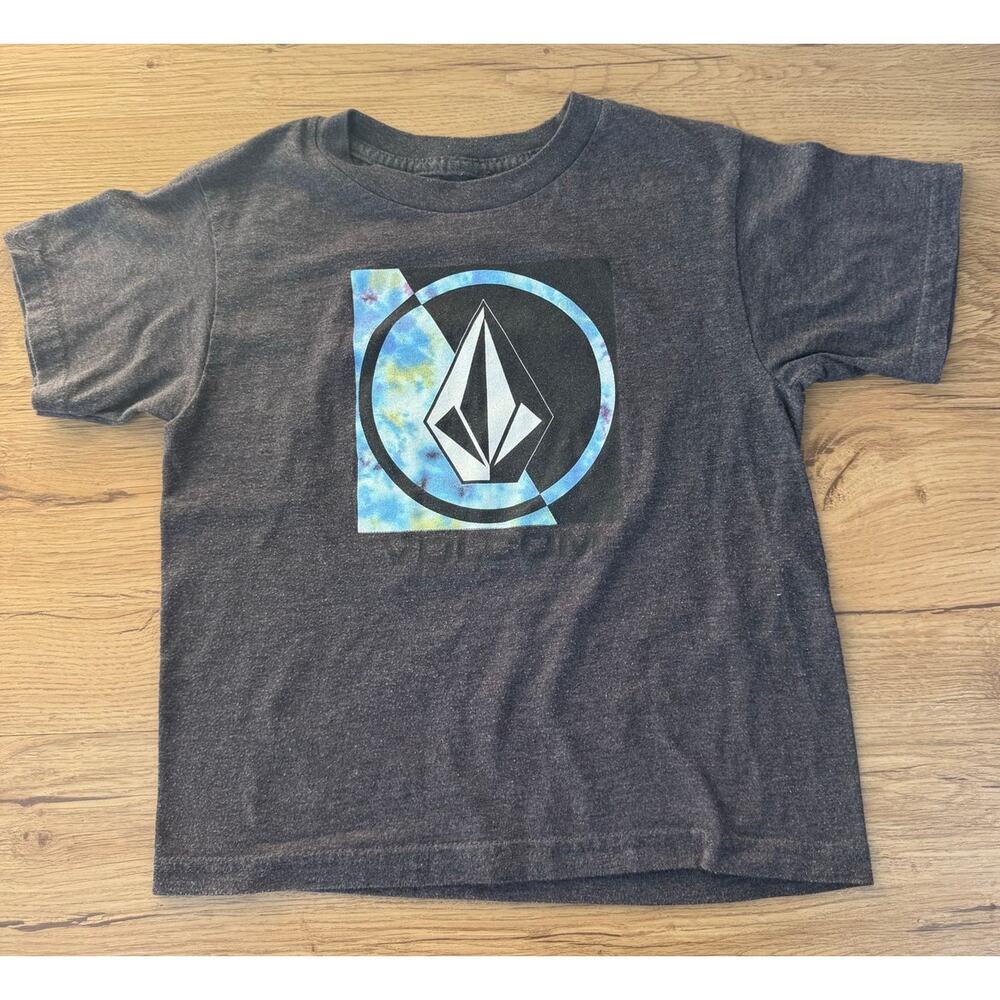 Volcom Tie-Dye Gray T-Shirt Size M 5/6